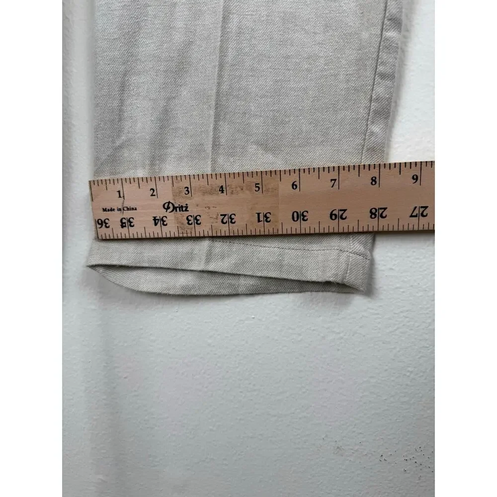 Tommy Bahama Linen Blend Casual Pants Beige Large 35